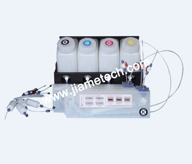 Bulk Ink System for 4 Color with 4 Ink Cartridge